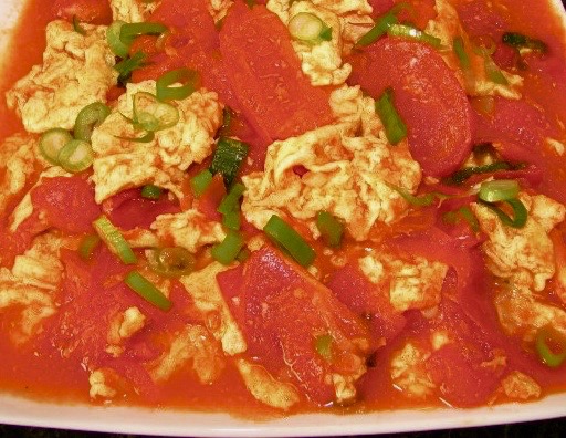 Fanqie Chao Dan Stir fried tomato and scrambled eggs