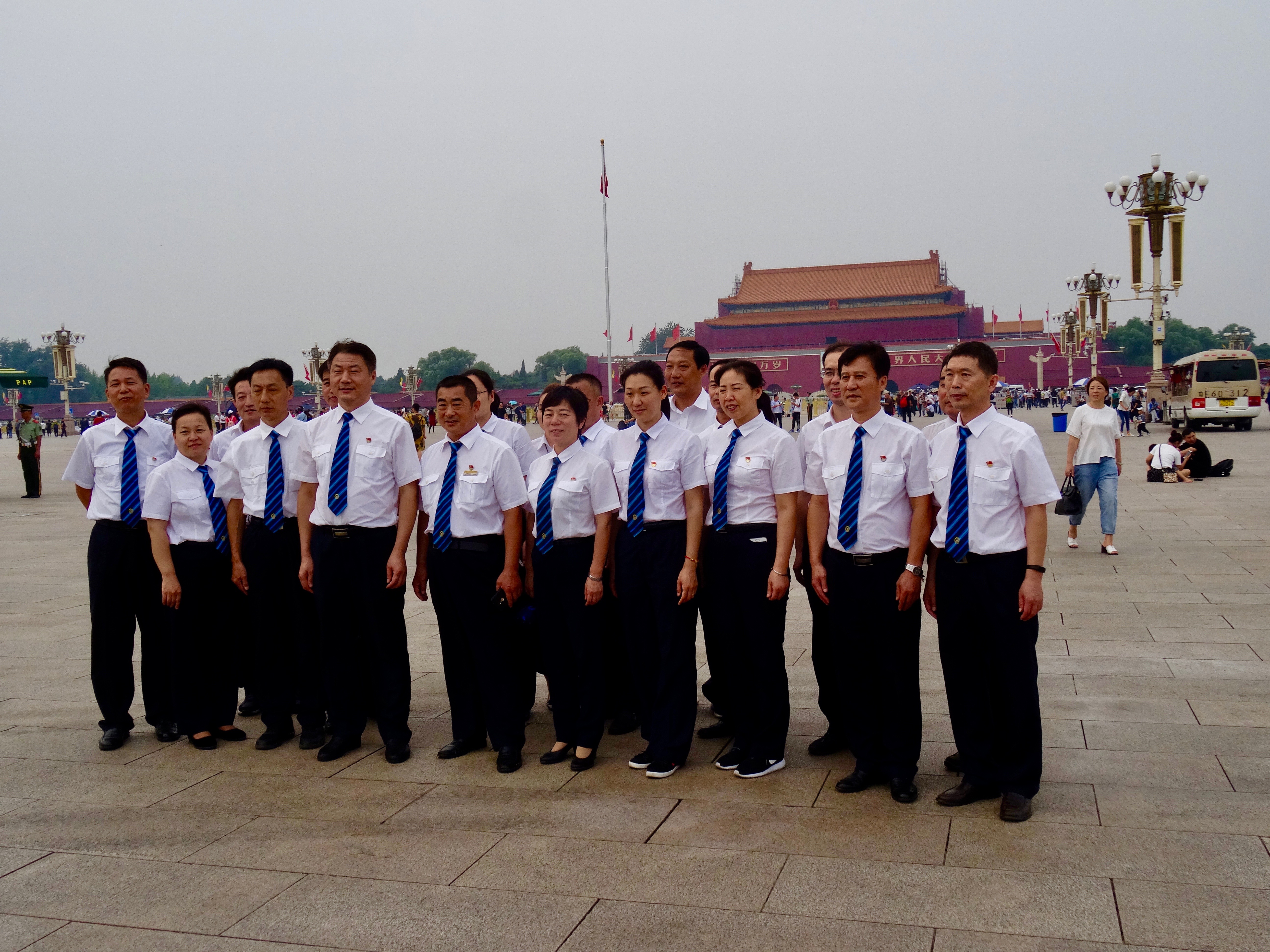 Group photo Tiananmen Square Beijing