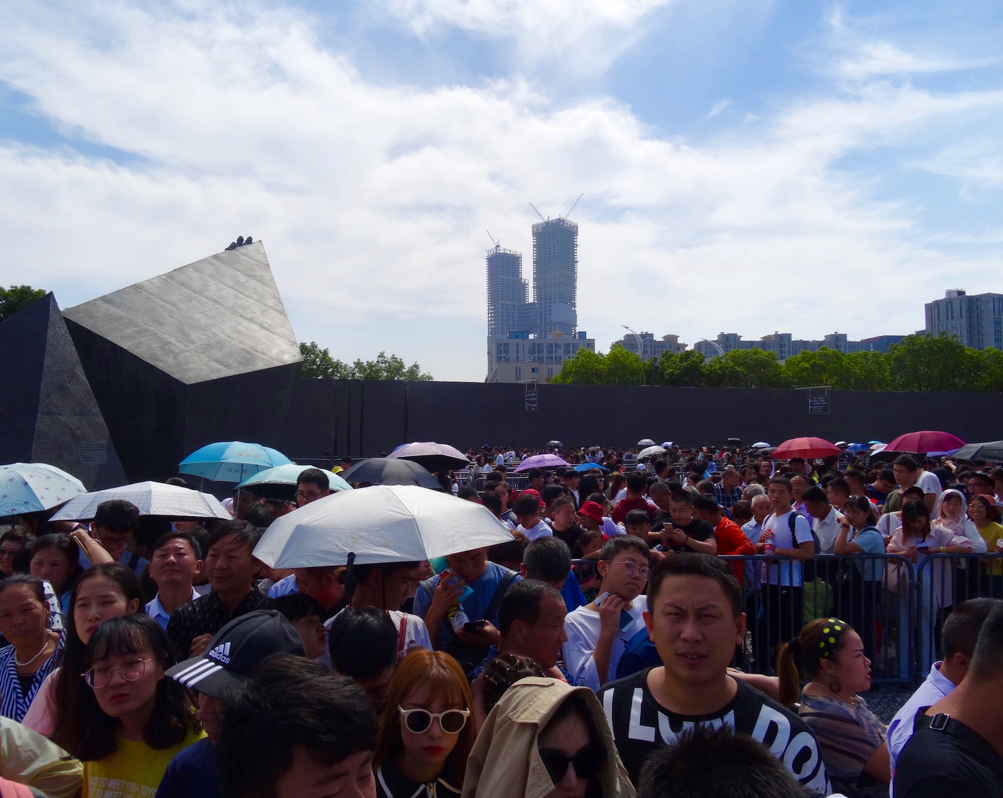 Golden Week crowds Nanjing Massacre Memorial China