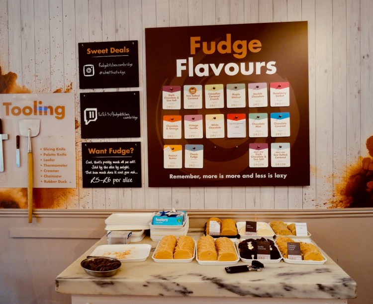 Travel Report Fudge Kitchen, Cambridge. Leighton Travels!