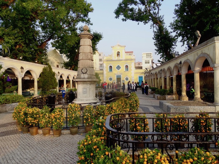 Visit Eduardo Marques Square Coloane Island Macau.
