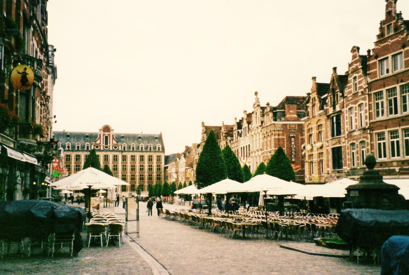 The Old Market De Oude Markt Leuven Belgium 2005.