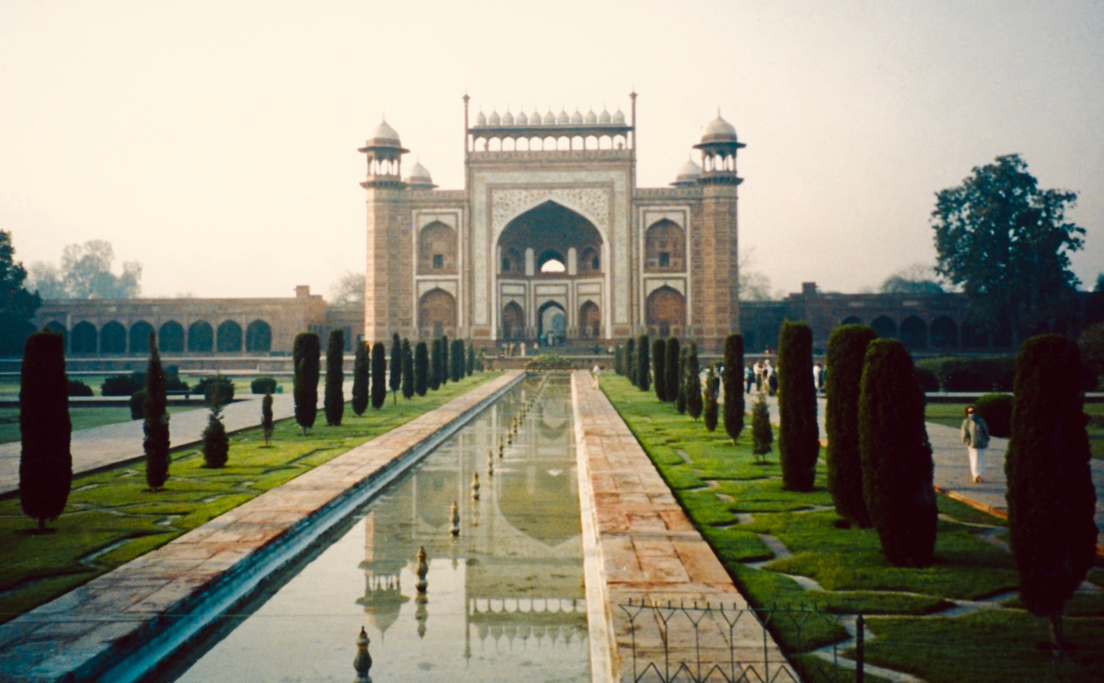 The Taj Mahal Garden Agra India.