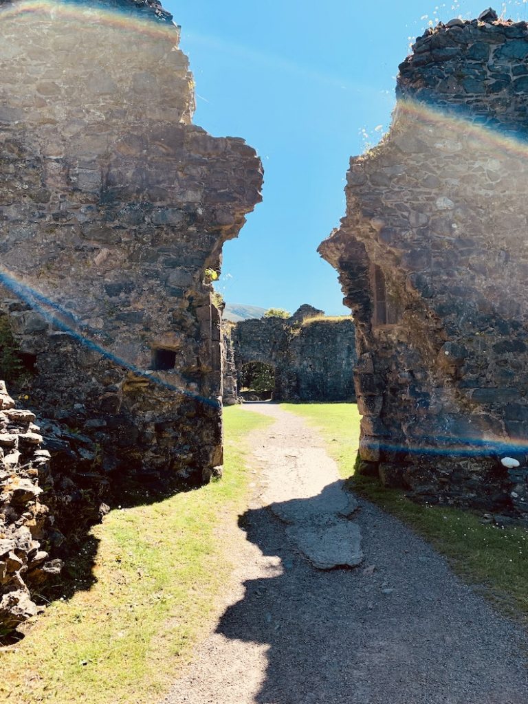 Visit Inverlochy Castle ruins Scotland.