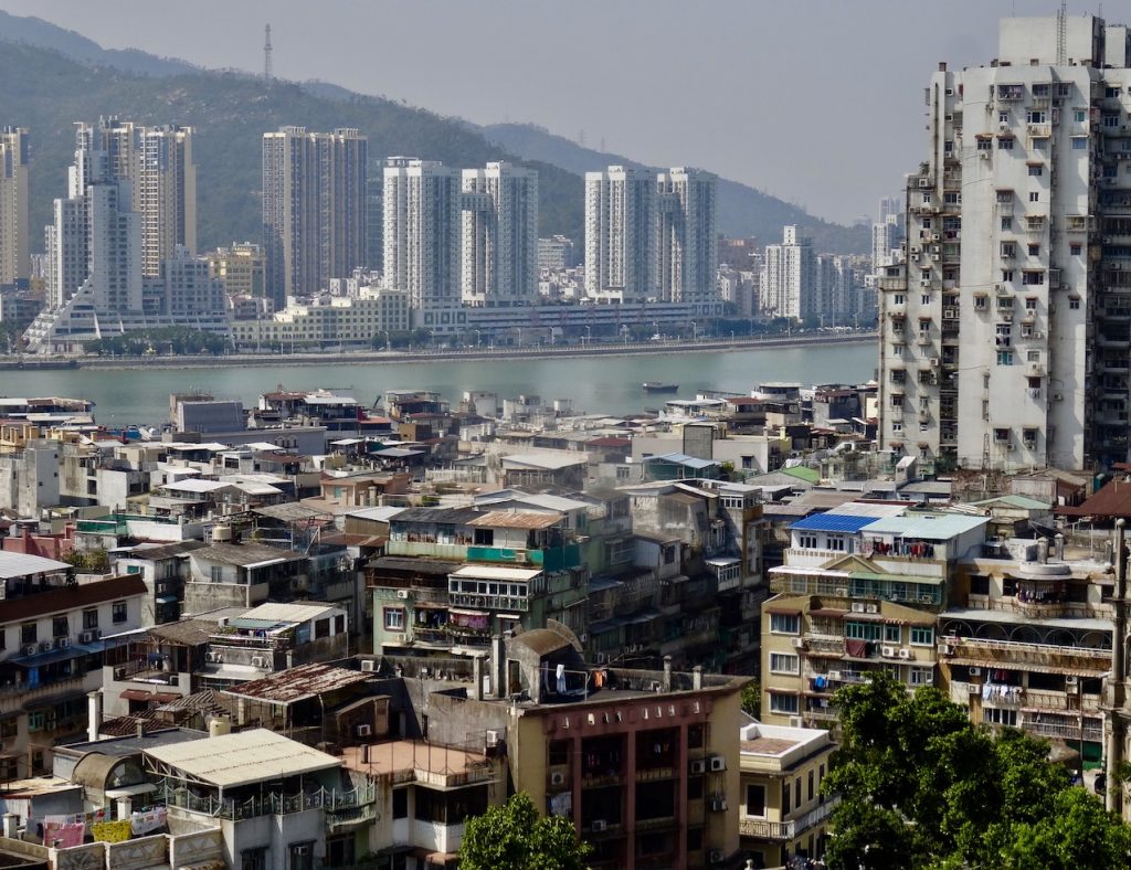 Views across Macau from Monte Fort