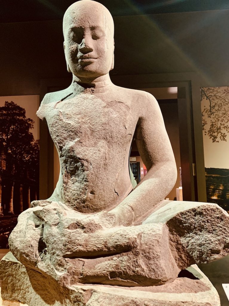 Ancient Buddha sculpture Cambodia.