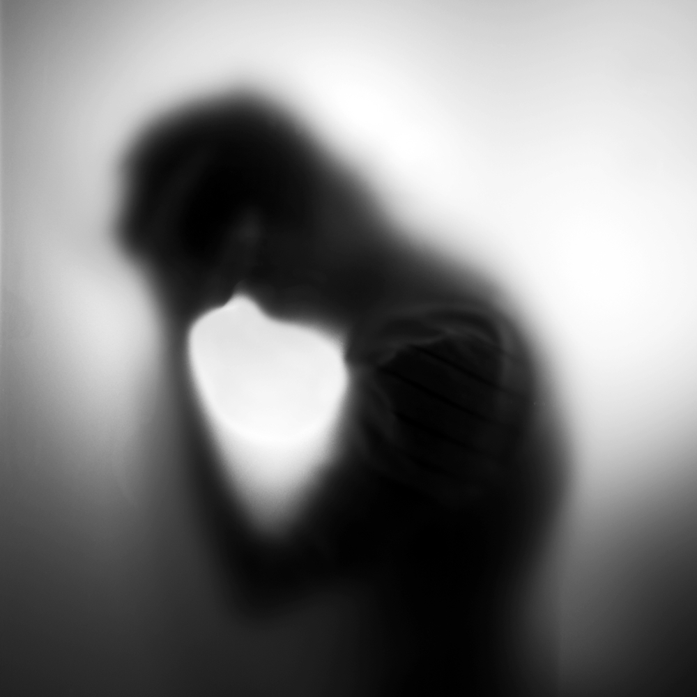 Depression black and white image