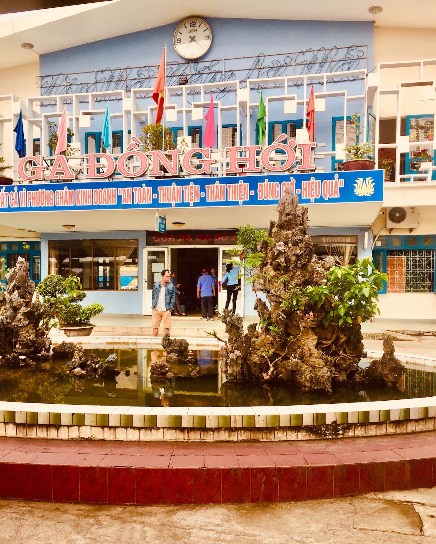 Dong Hoi Train Station Vietnam.