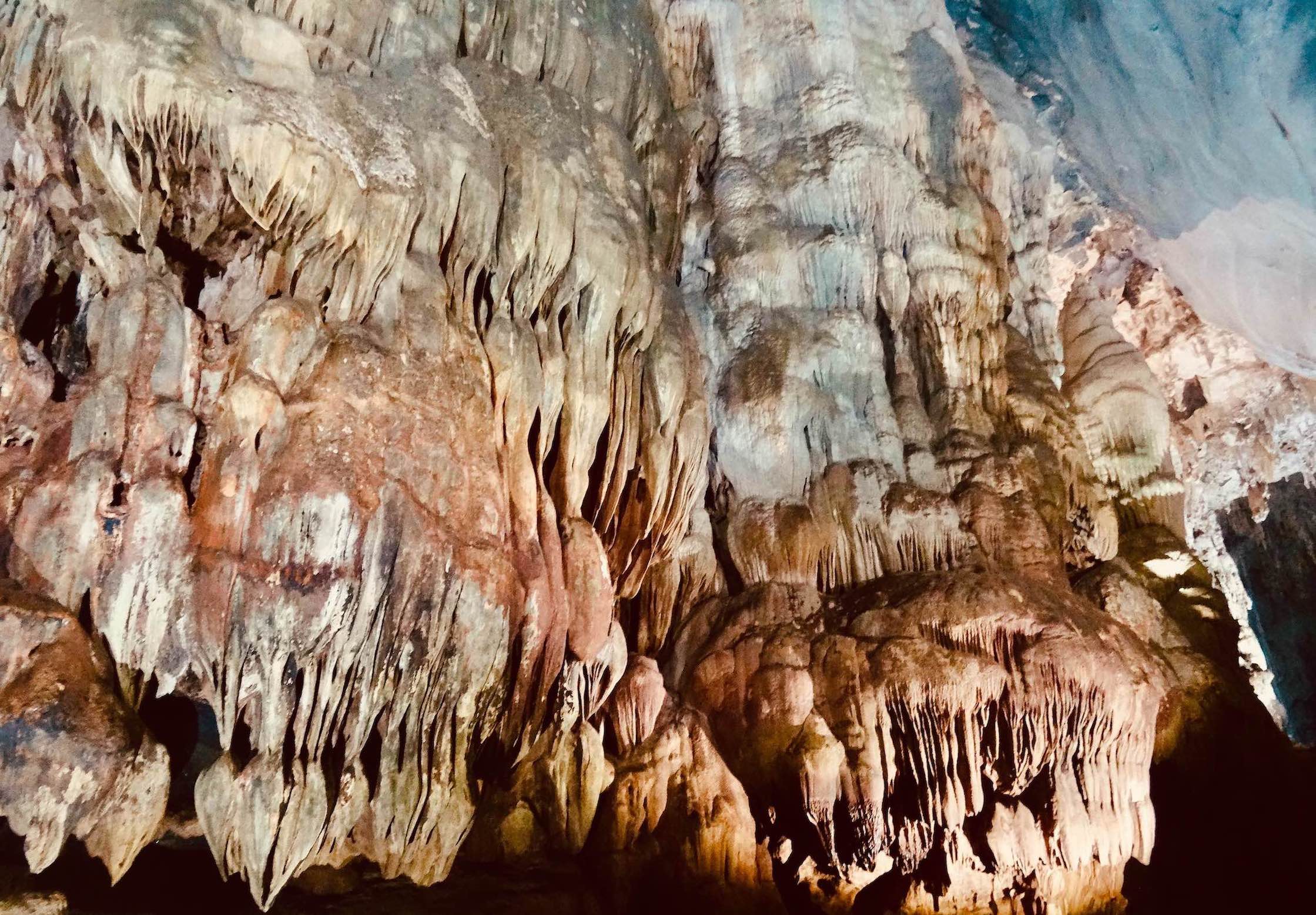 Inside Phong Nha Cave in Vietnam.
