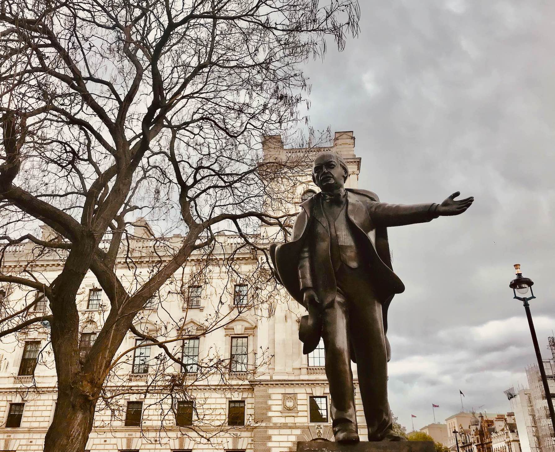 David Lloyd George Statue Parliament Square London