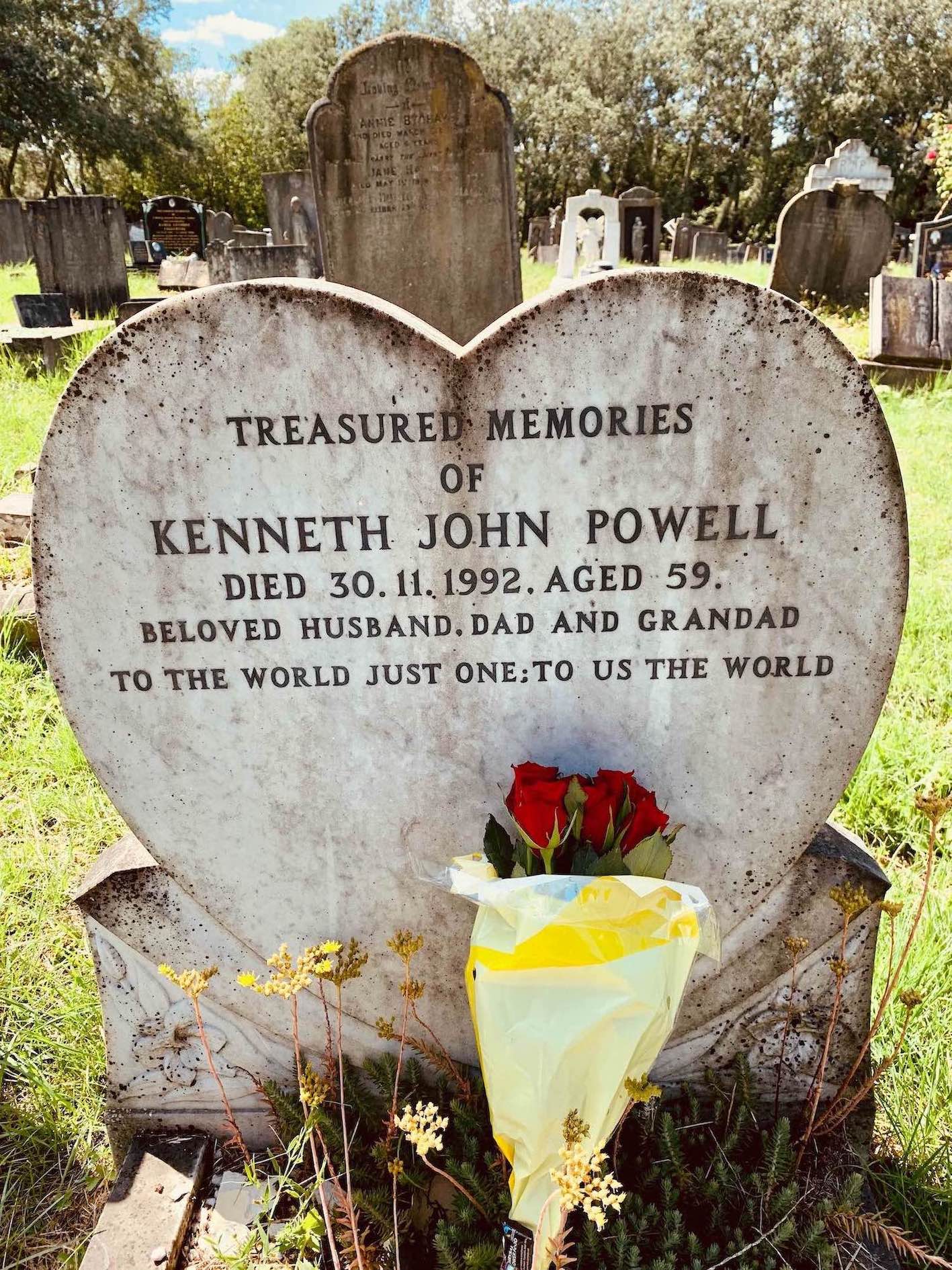 Kenneth John Powell grave Kensal Green Cemetery