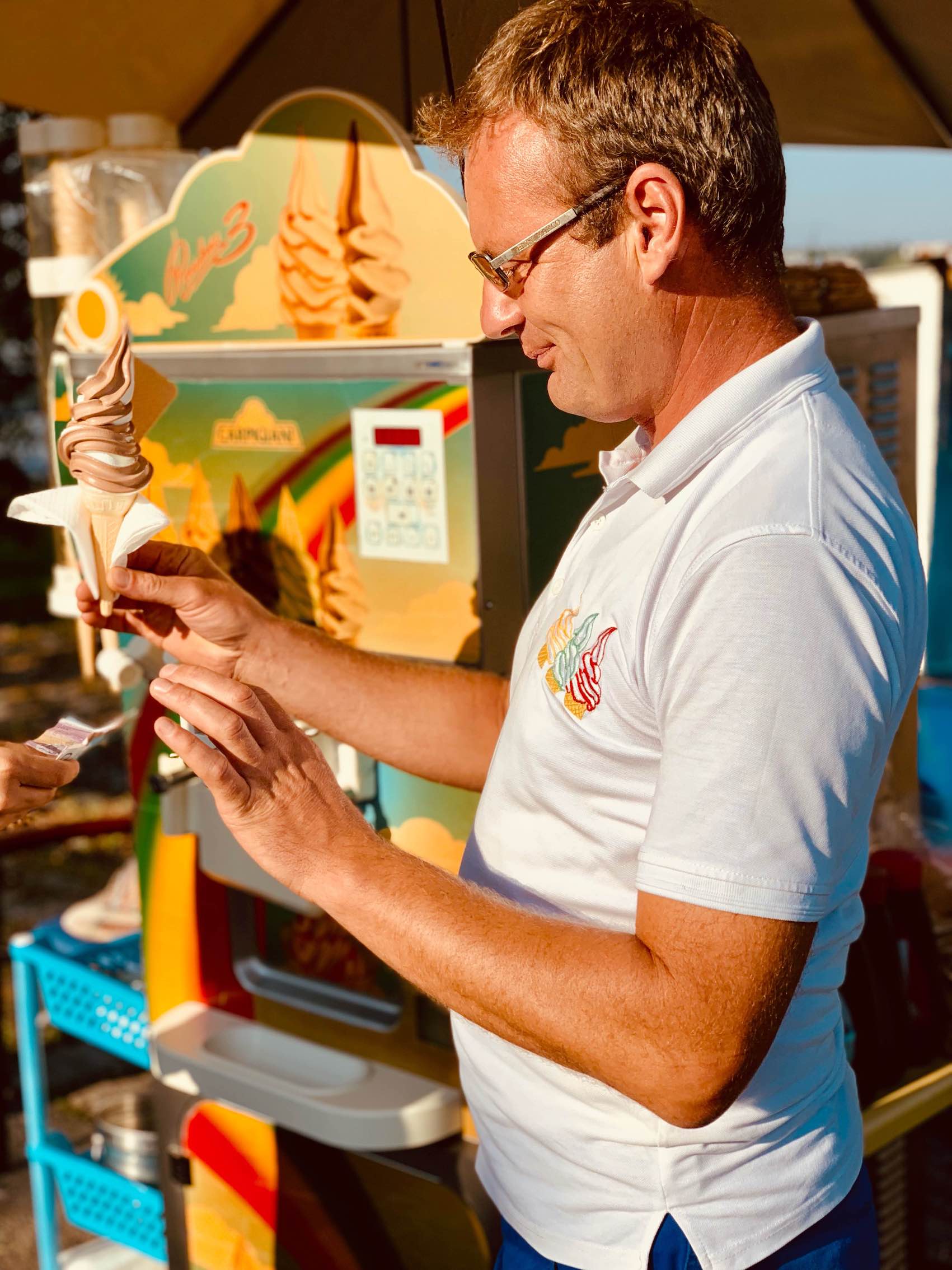 Ice cream vendor Zemun Belgrade.