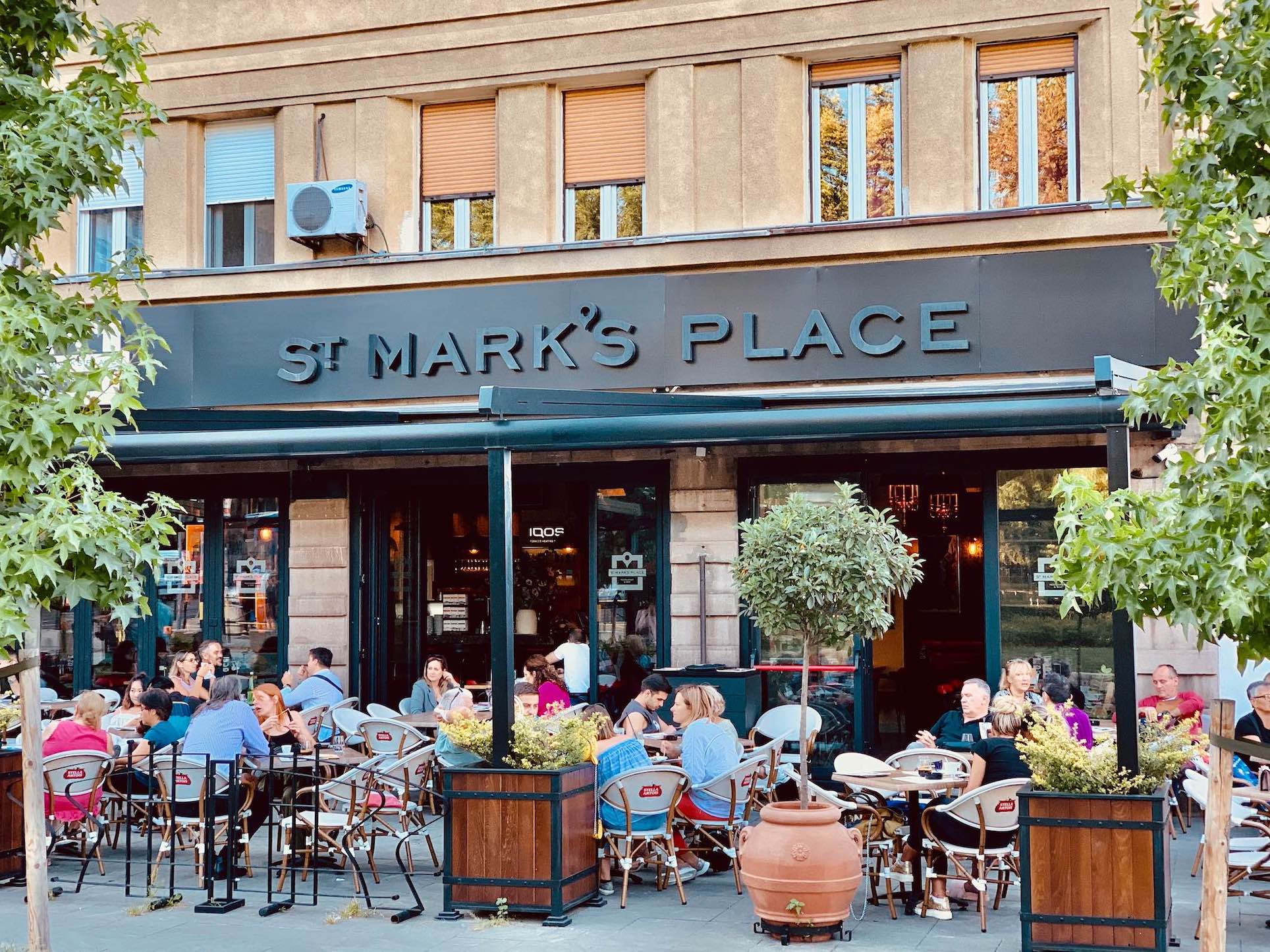 St Mark's Place Restaurant and bar in Belgrade