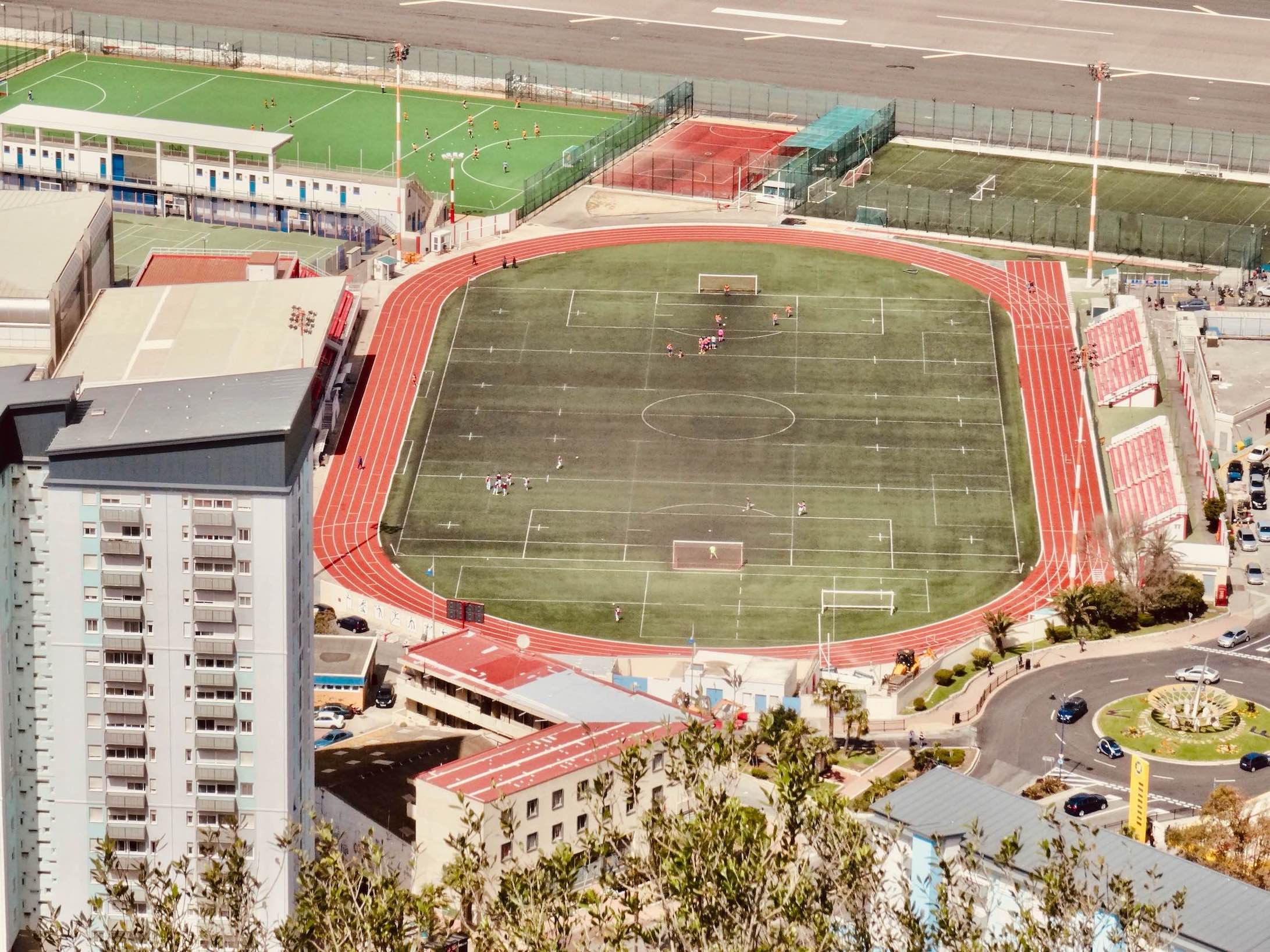 Victoria Football Stadium in Gibraltar