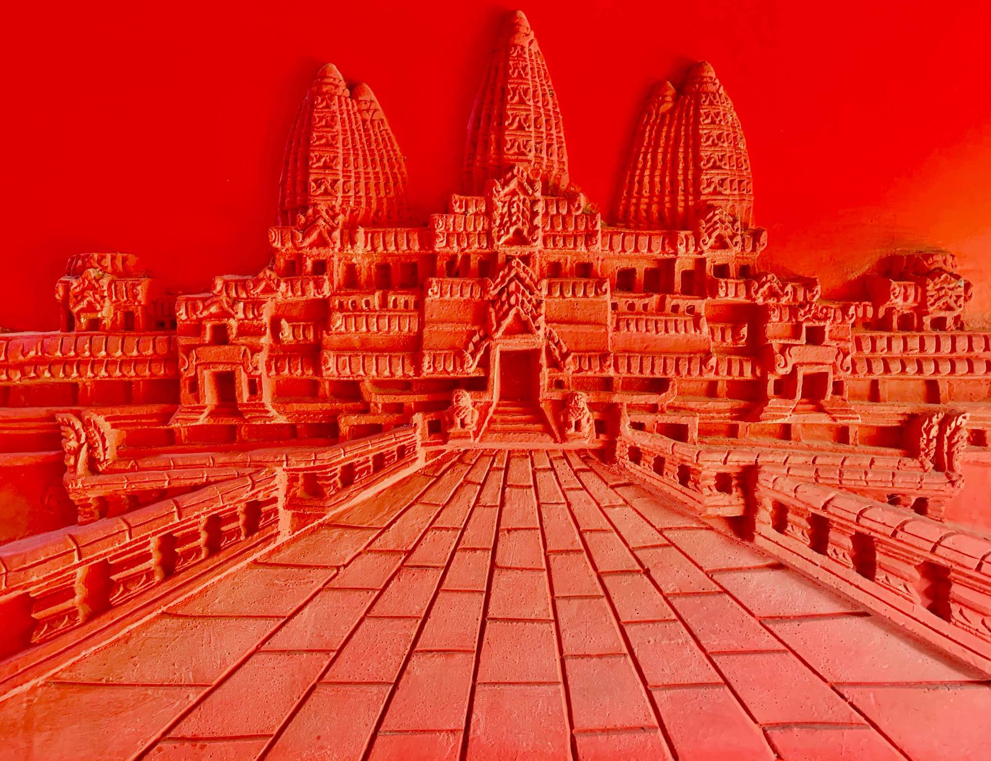 Angkor Wat artwork Siem Reap Cambodia