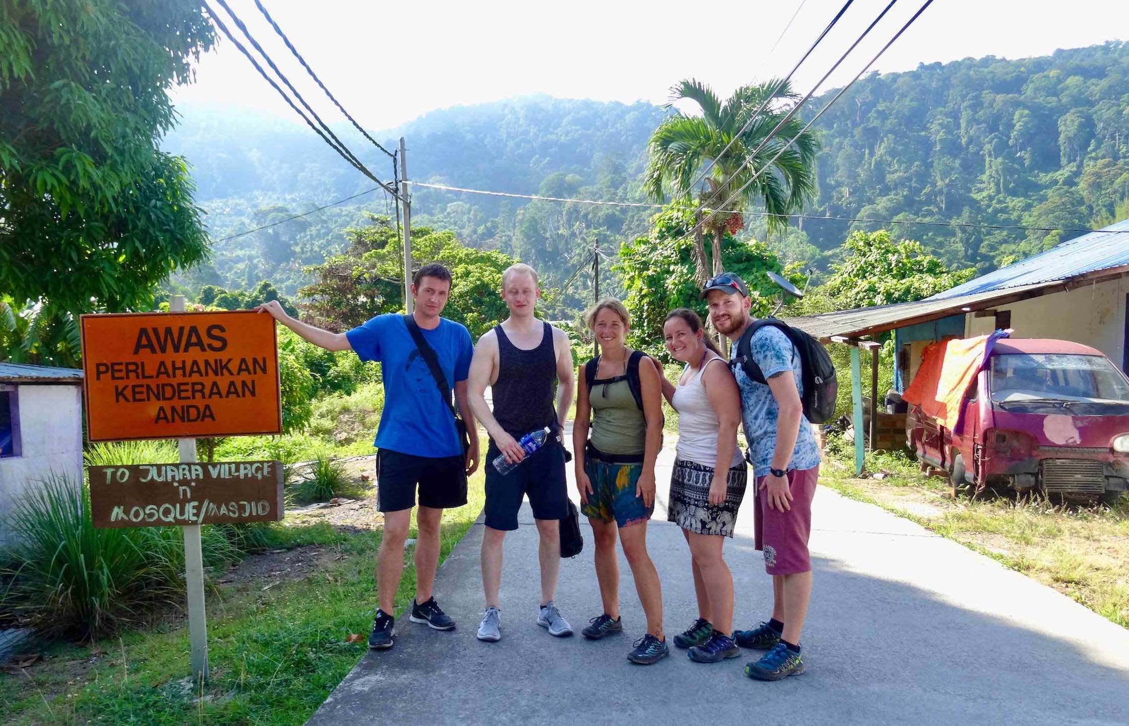 Jungle hike from Tekek to Juara Village
