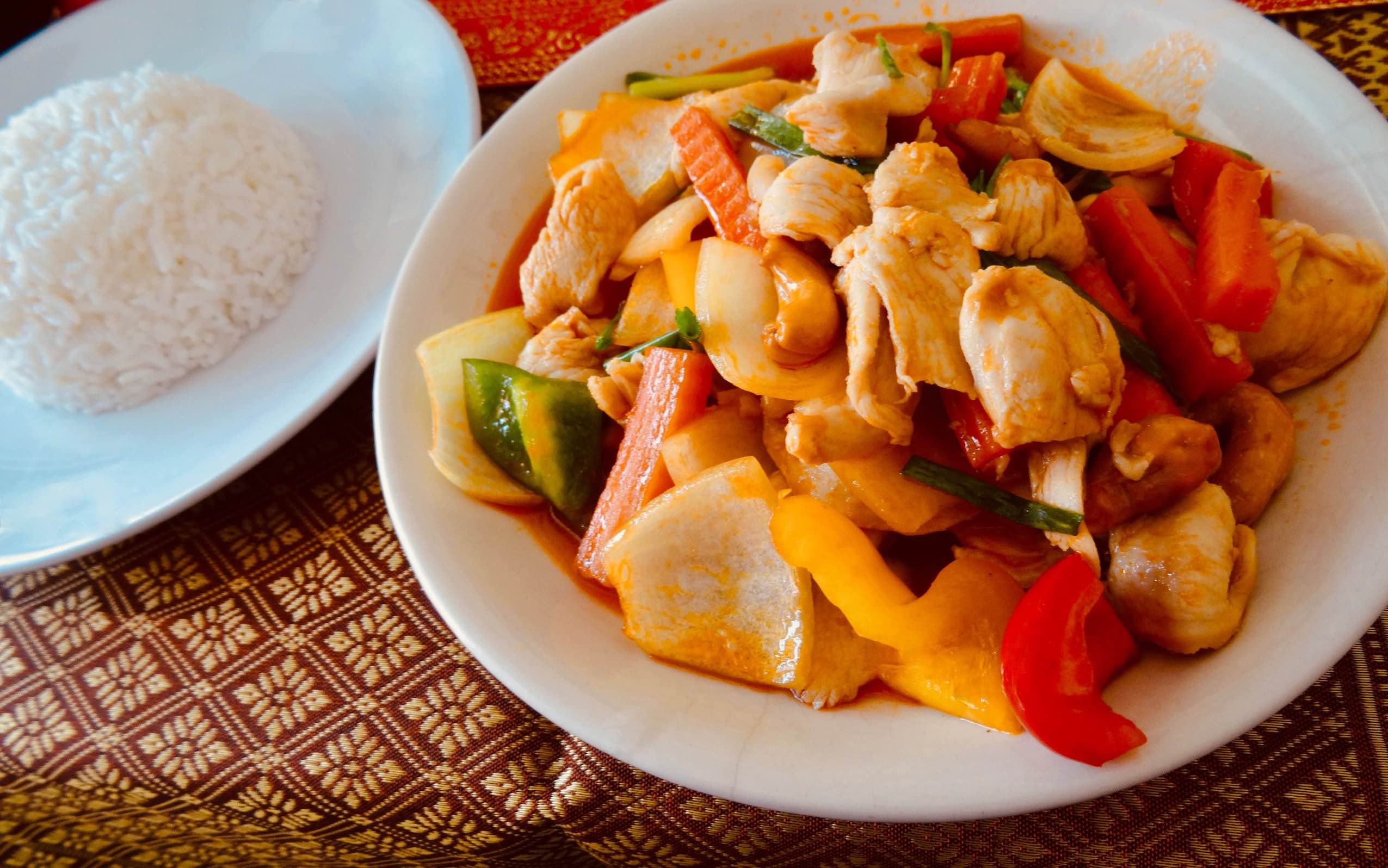 Thai style Chicken and Cashew Nuts.