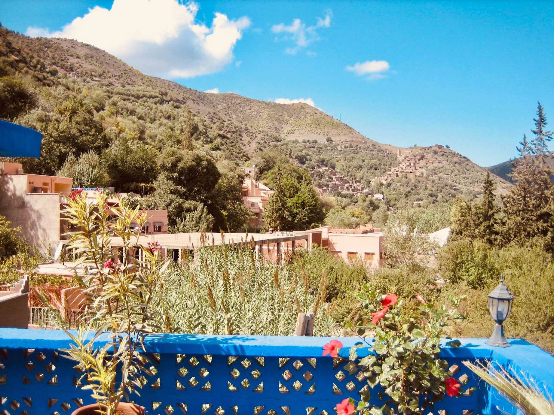 Views from a herb garden Al Haouz Province Morocco