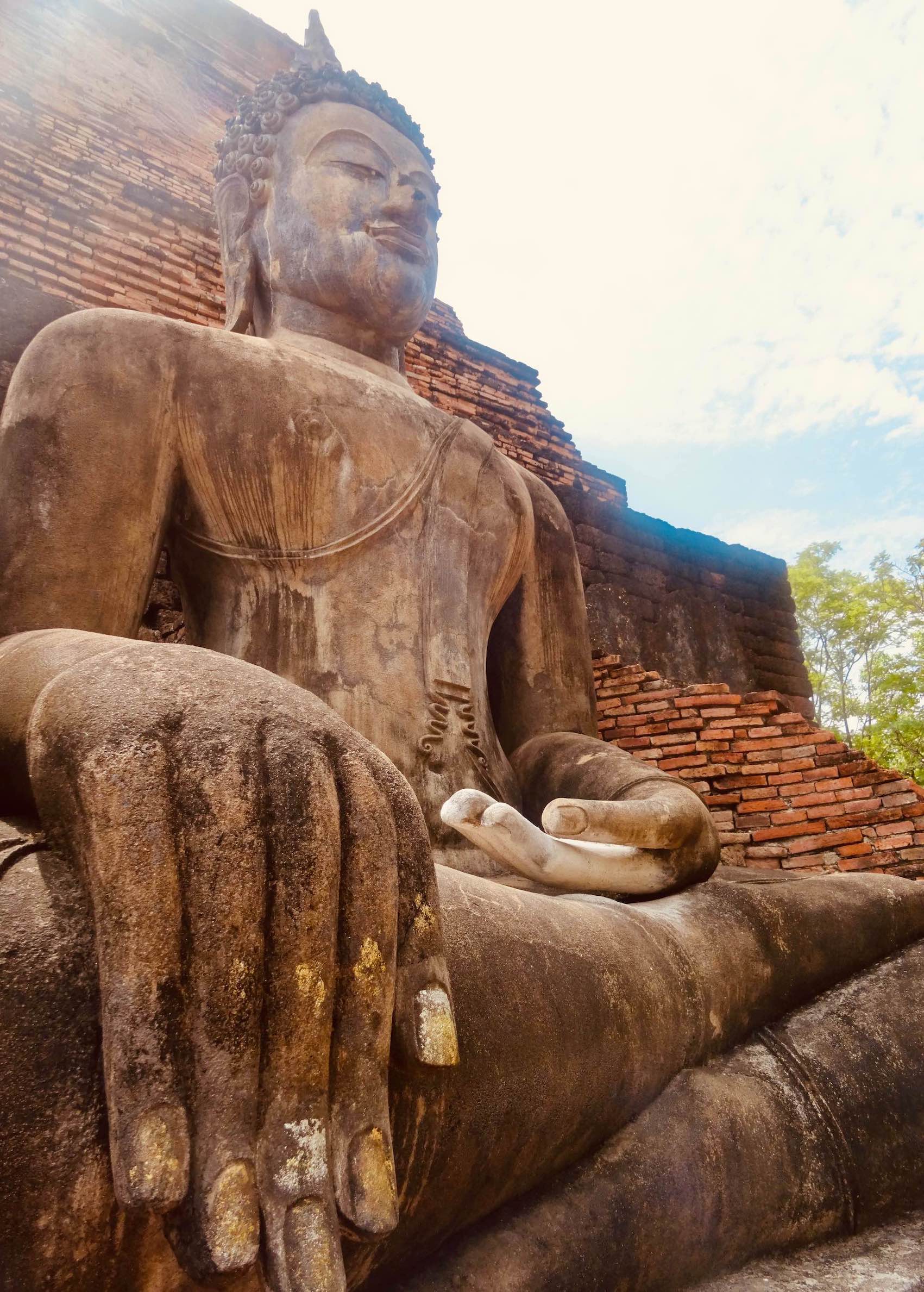 Exploring Sukhothai Historical Park.