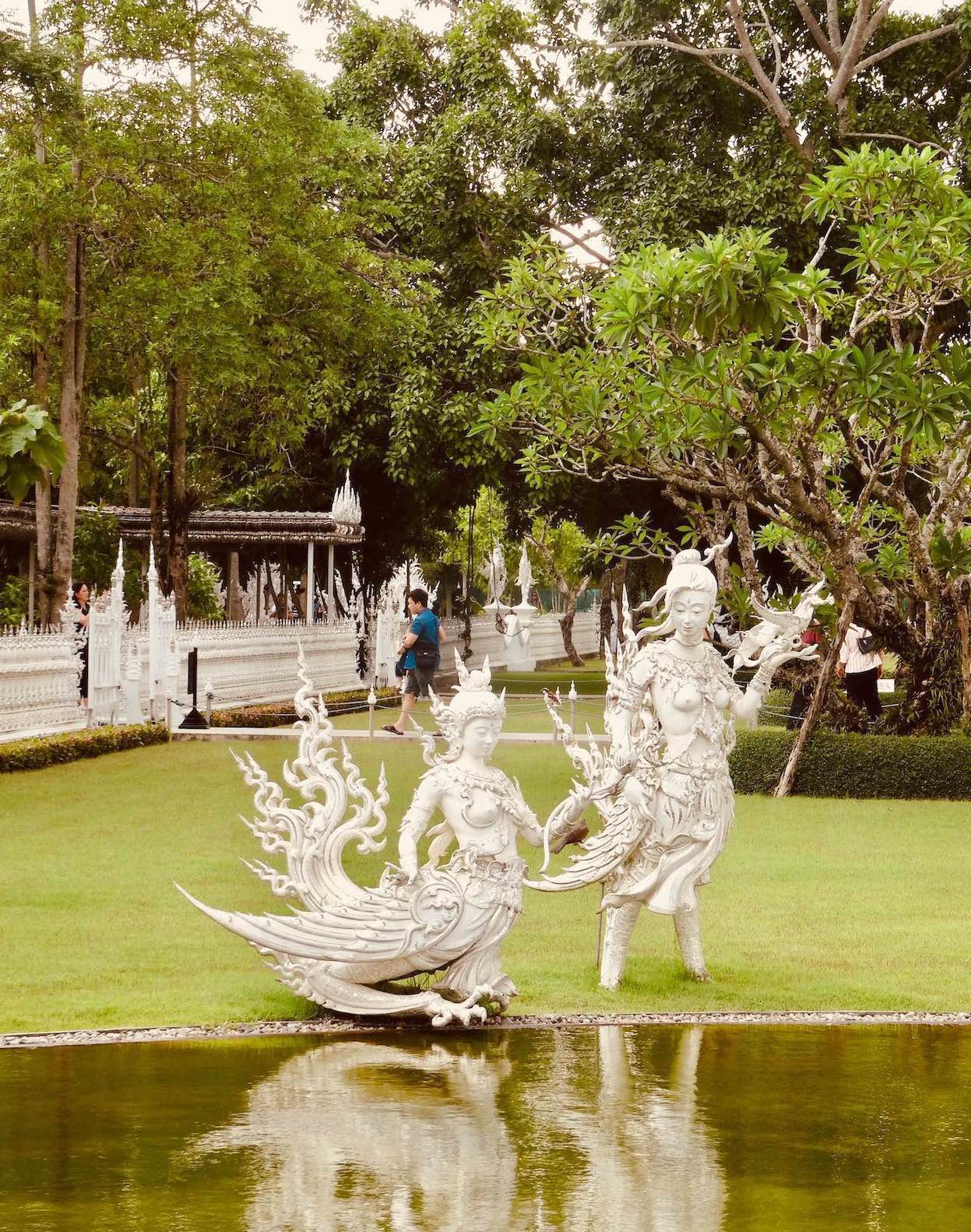 Sculptures at The White Temple in Chiang Rai