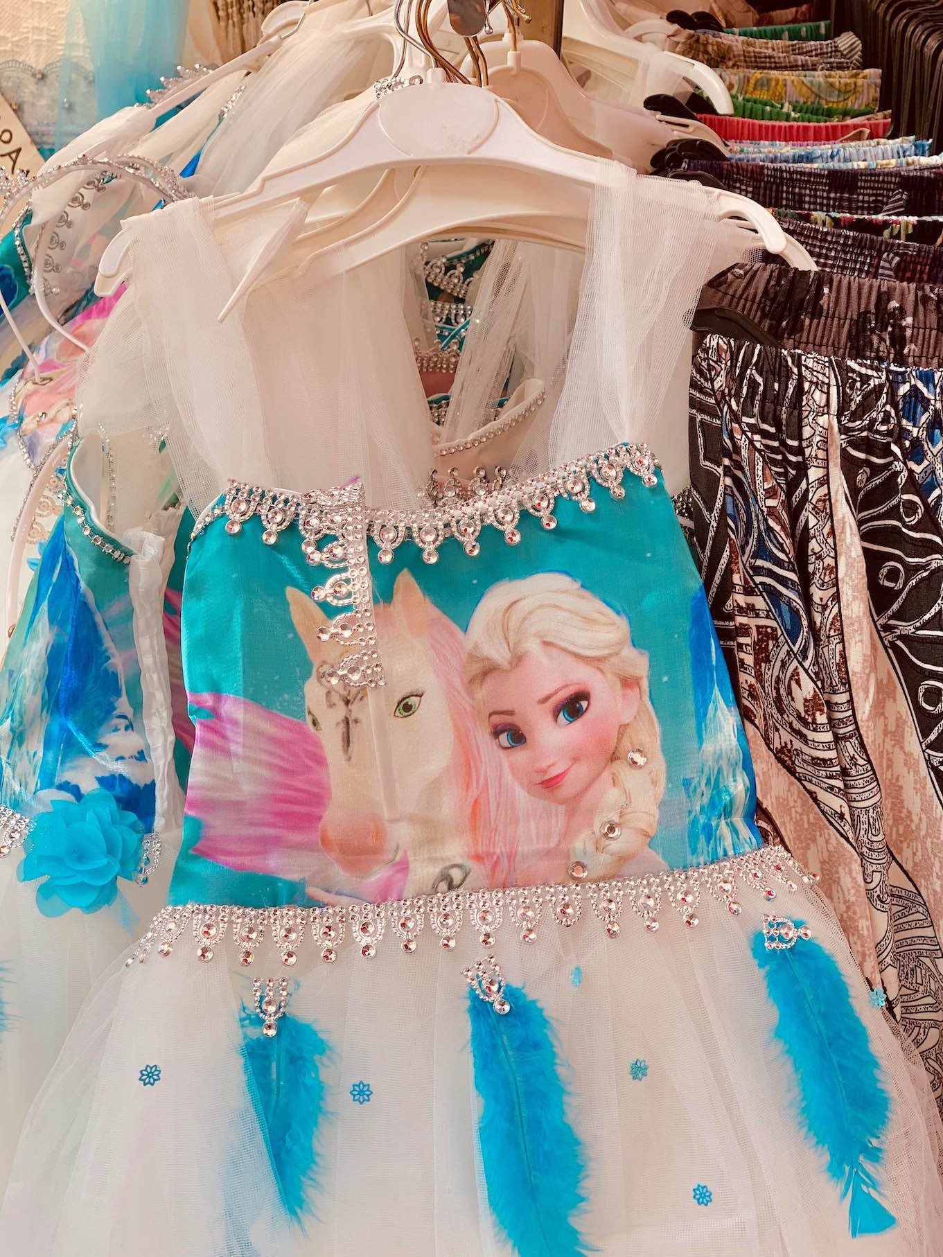 Elsa Frozen dress.