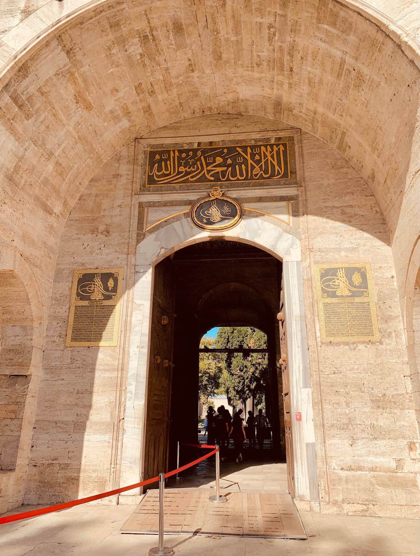 Gate of Salutation Topkapi Palace.