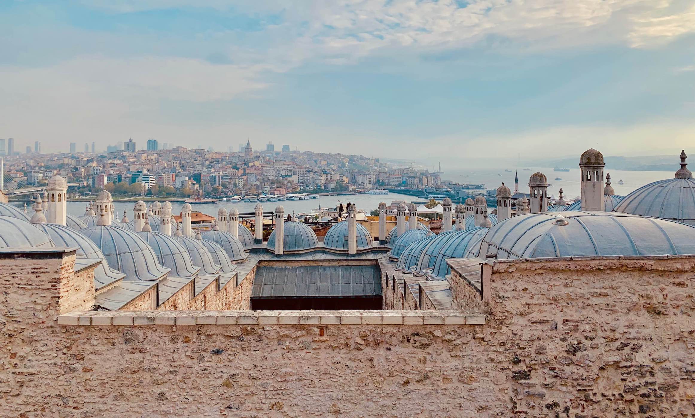 Turkish baths rooftops Istanbul.