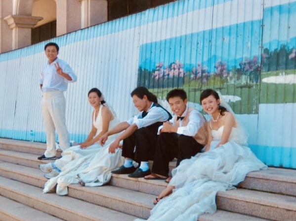 Wedding photos in Qingdao China.
