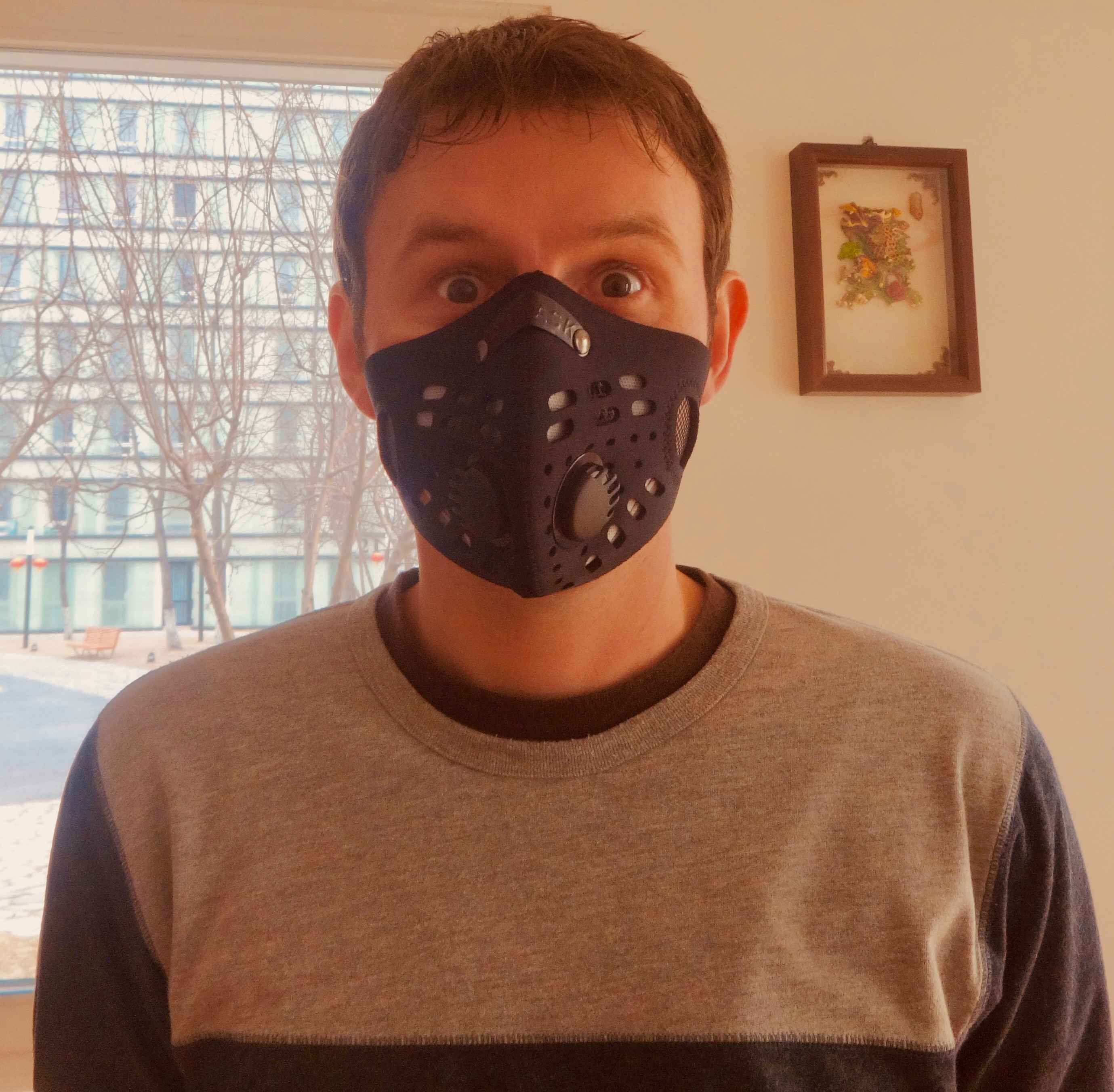 Face mask for the pollution in Beijing.