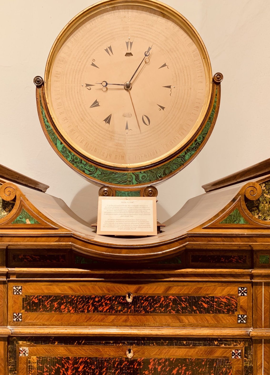19th century Ottoman Astronomical Clock.
