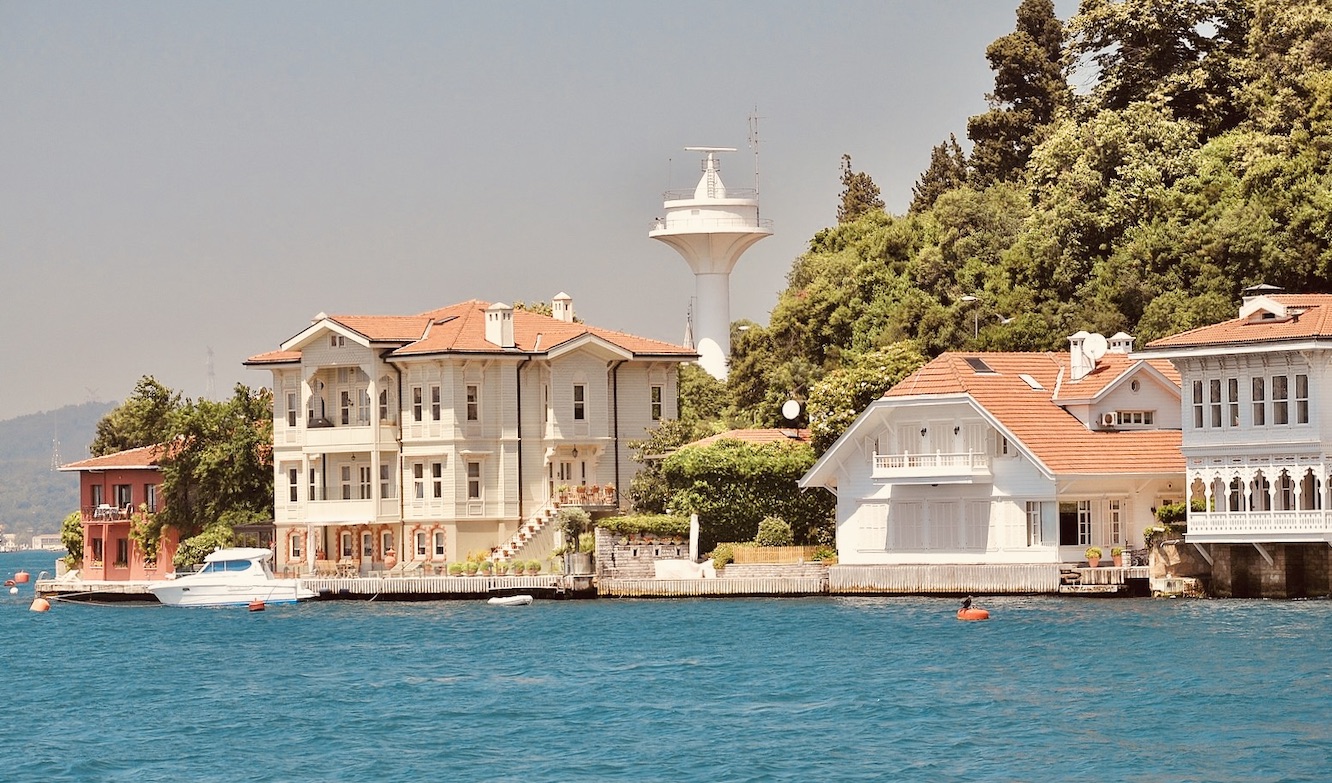 Ottoman waterfront houses in Istanbul.