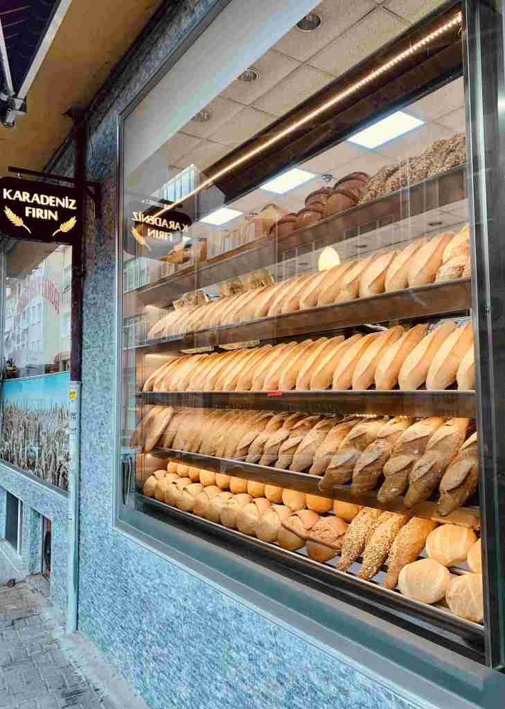 A Bakery in Istanbul's Sisli district.