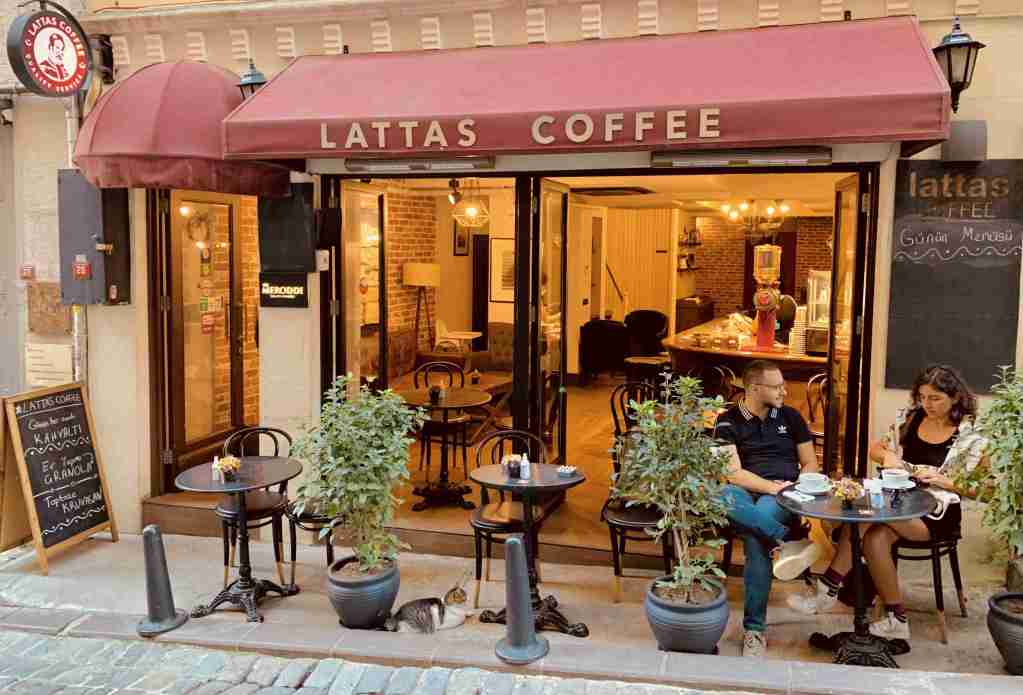 Lattas Coffee on Serdar-ı Ekrem Street Istanbul
