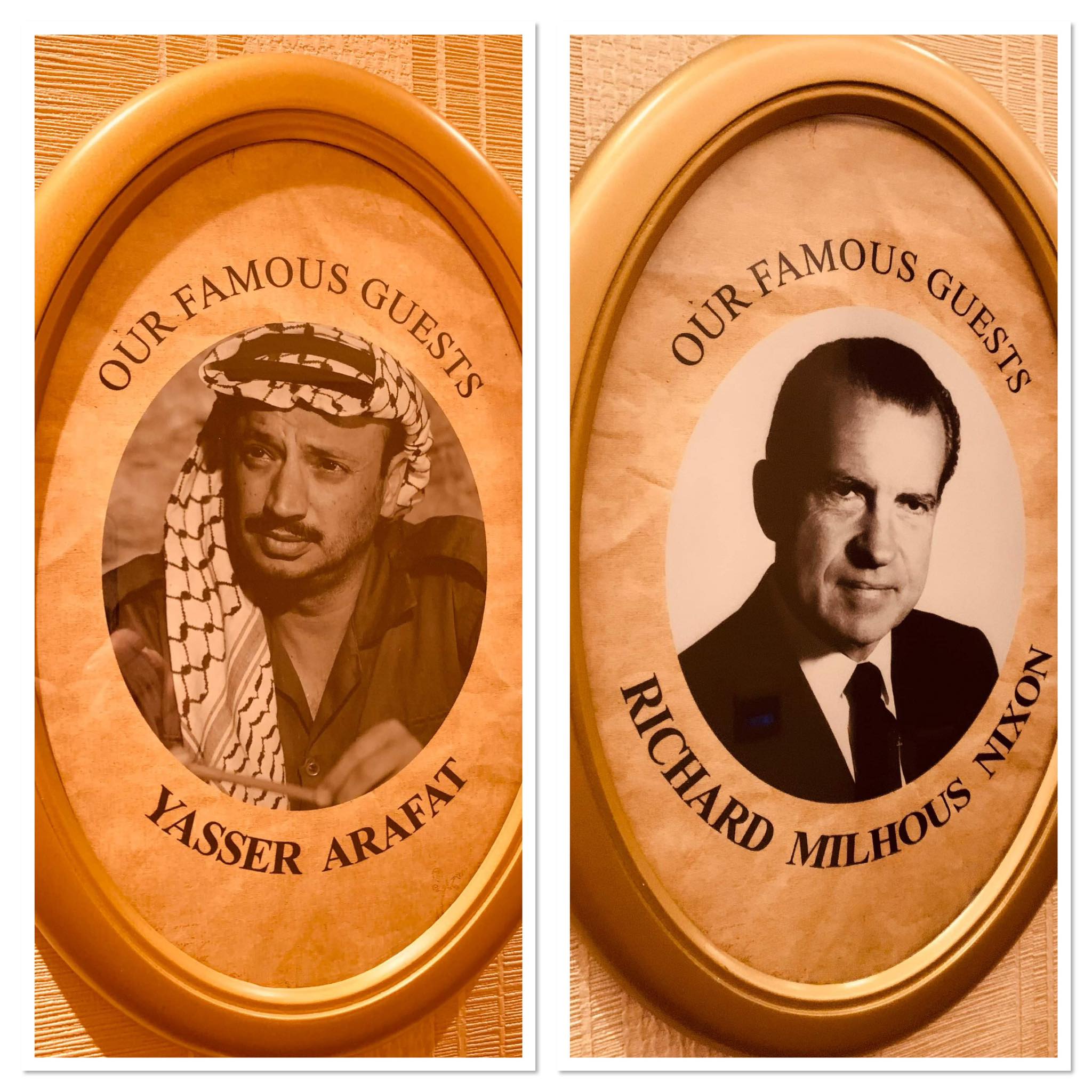 Richard Nixon and Yasser Arafat Hotel Moskva Belgrade.