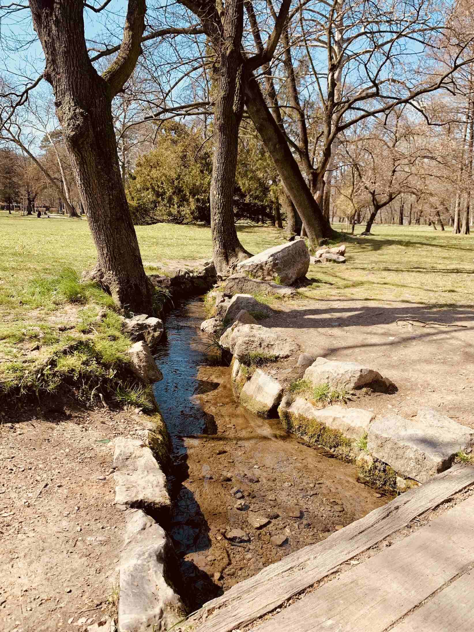 A brook in Topcider Park Belgrade.