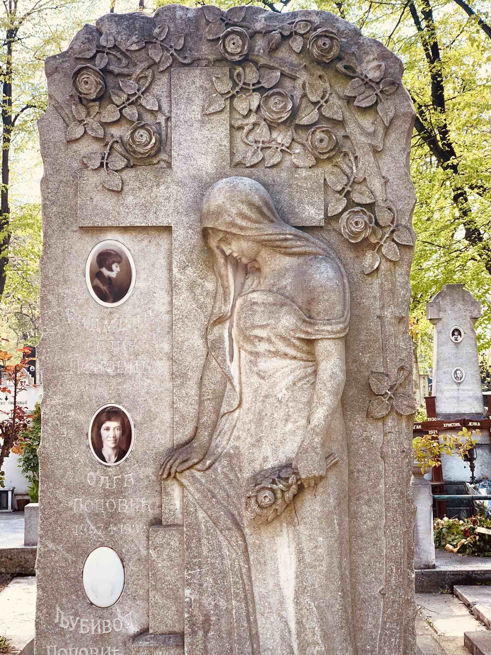 Beautiful stonework at Belgrade New Cemetery