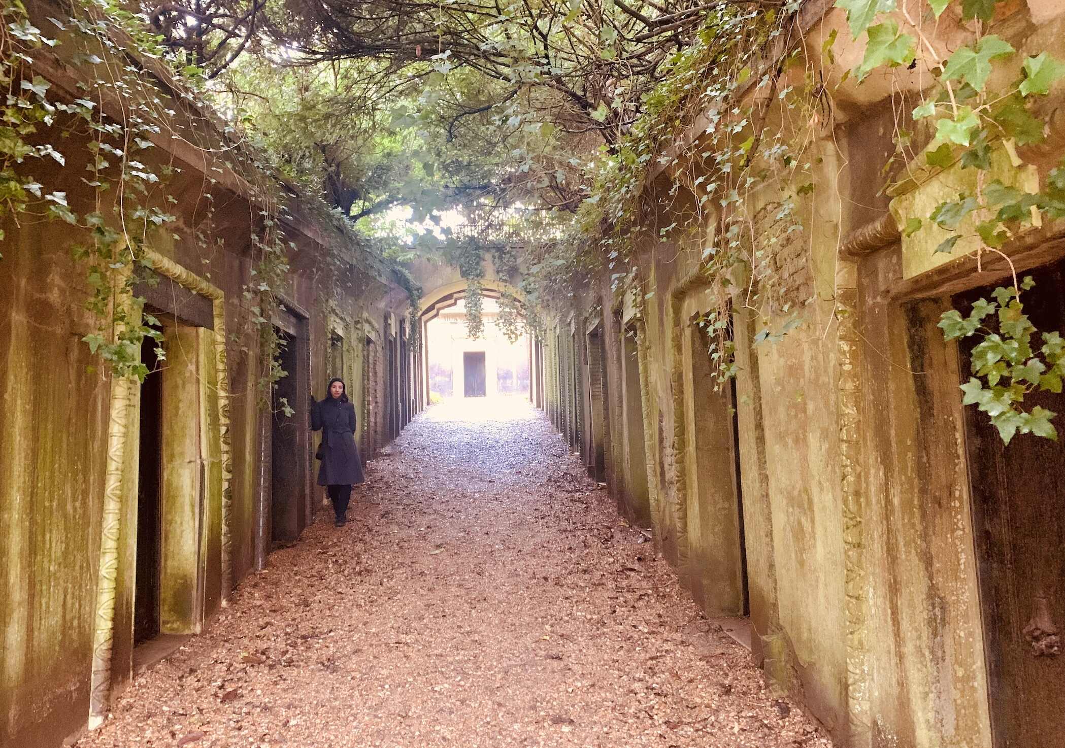 Visit Highgate Cemetery in London.