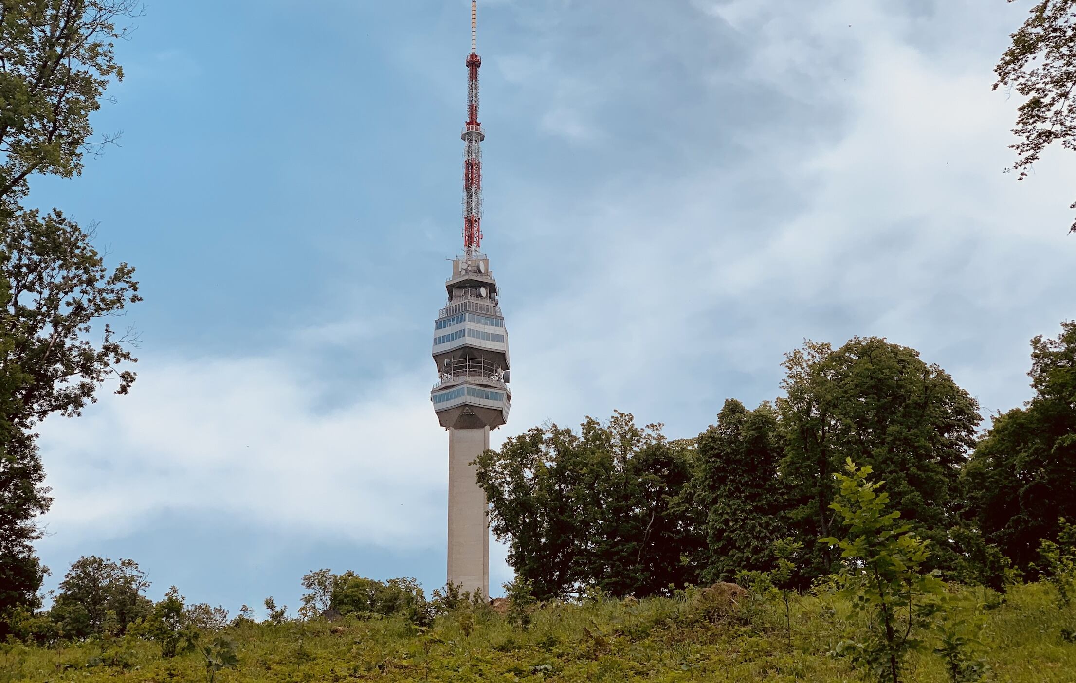 Avala TV Tower on Mount Avala Belgrade.