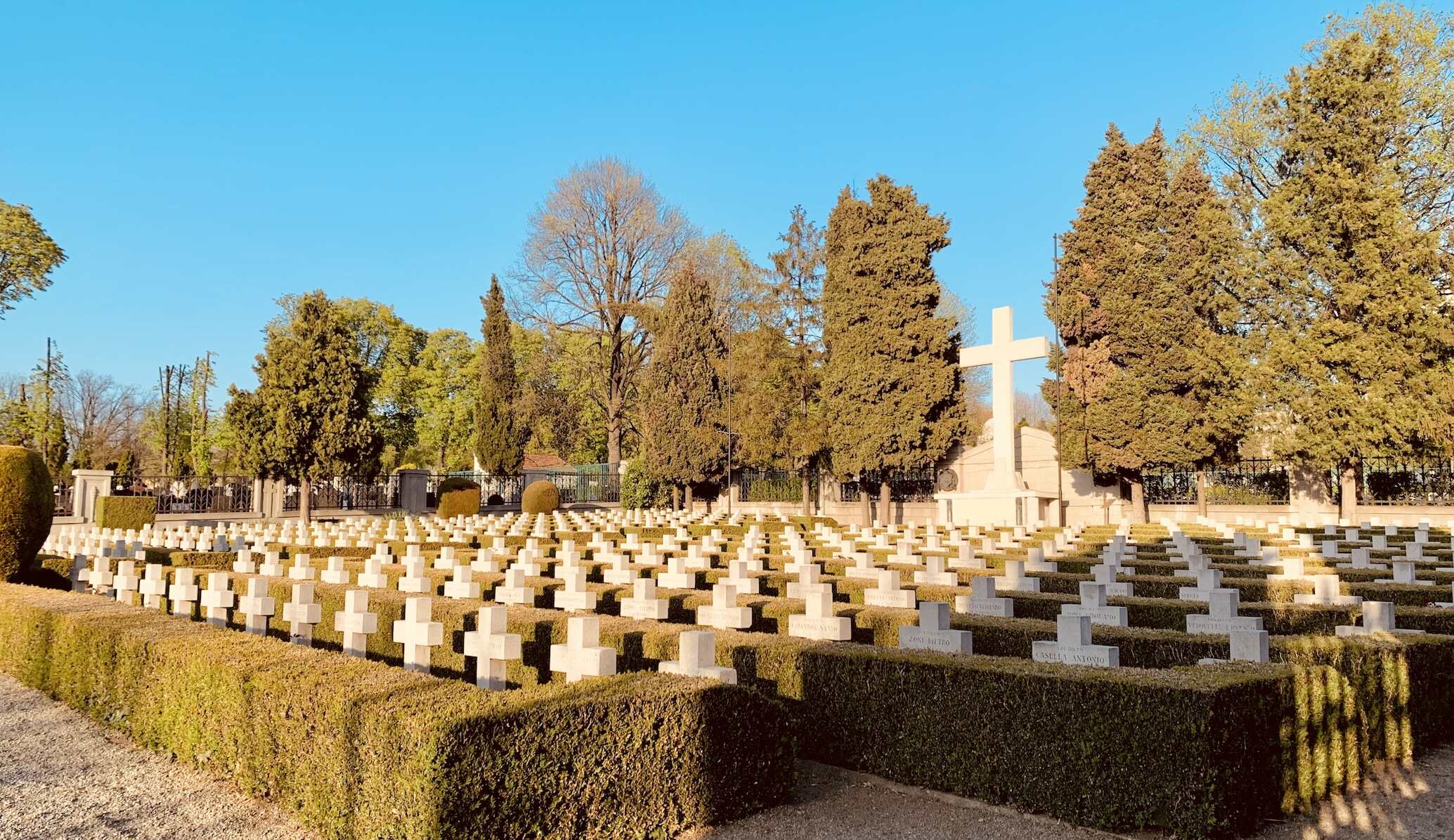 Italian World War II military graveyard Belgrade New Cemetery