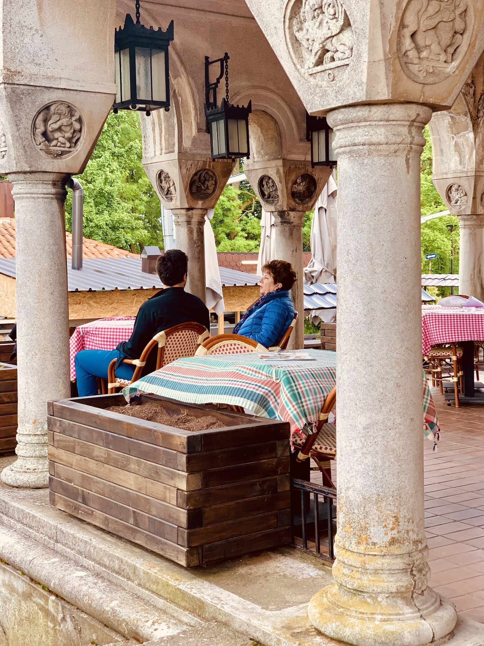 The Serbian-Neo Byzantine columns of Hotel Avala