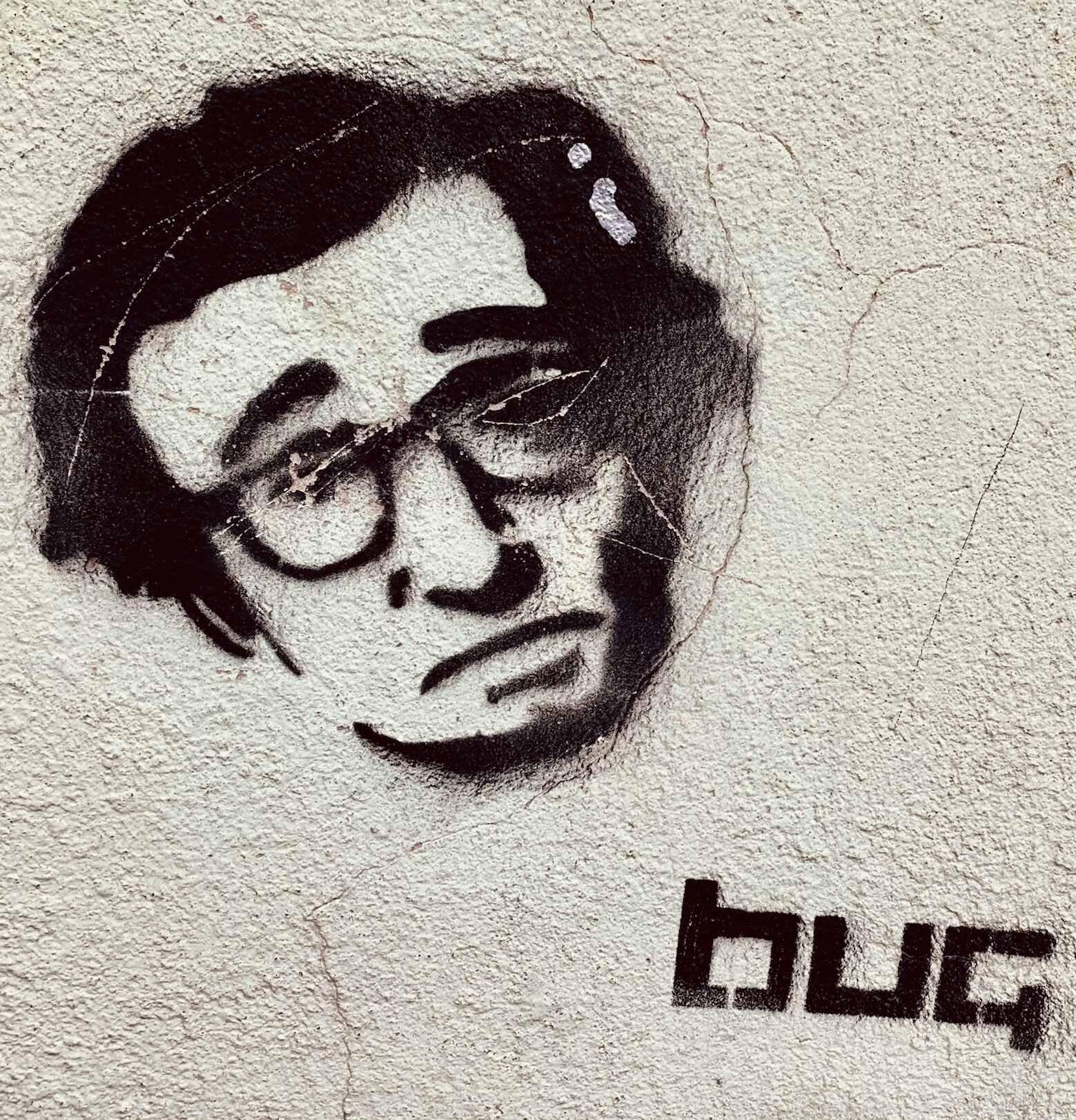 Woody Allen Belgrade street art