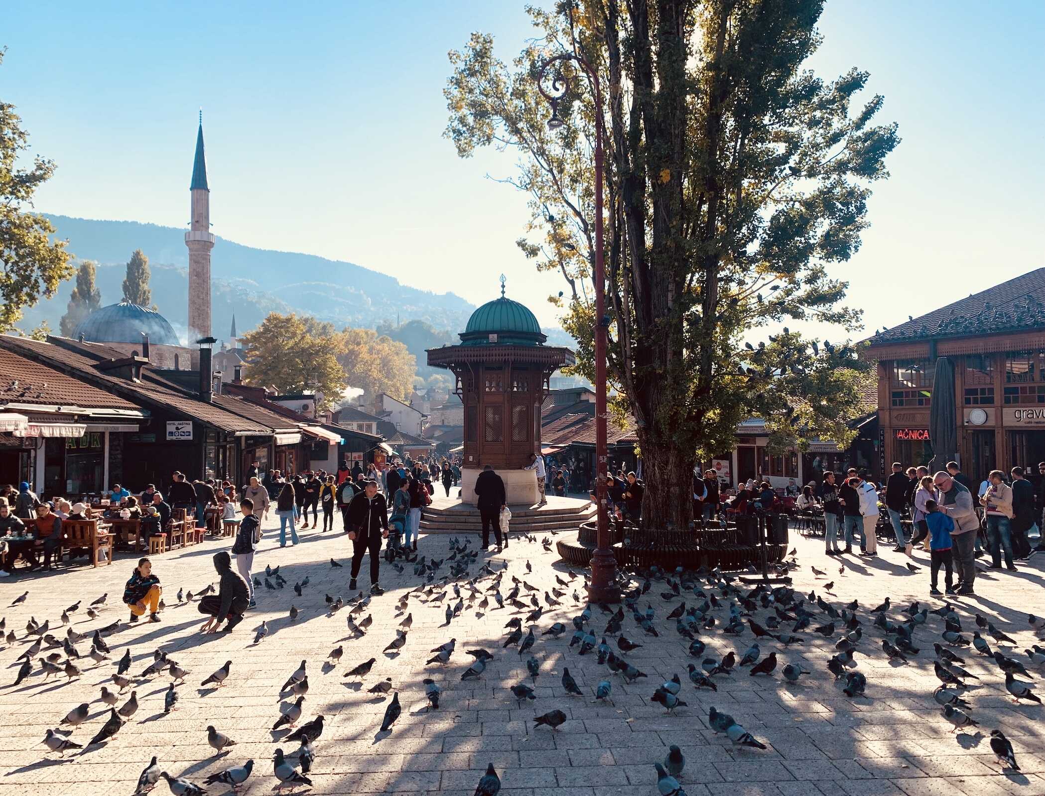 Sebilj Square Sarajevo's Old Bazaar.